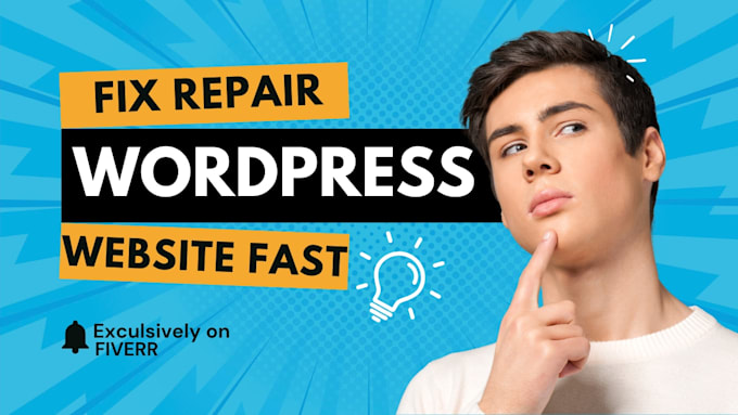 repair wordpress website and customize as per your need