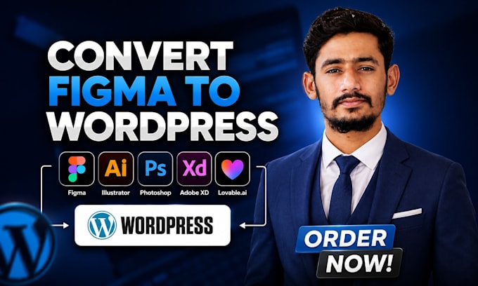 convert figma, PSD, xd, HTML or PDF to wordpress elementor pro pixel perfect