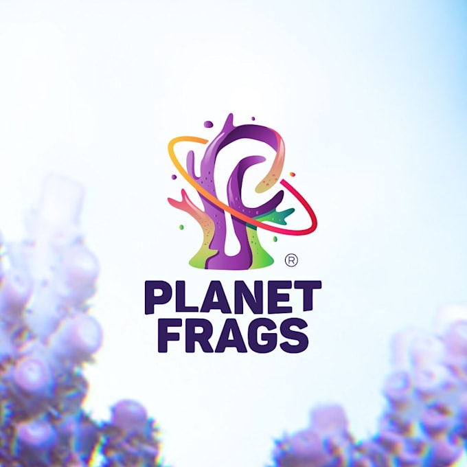 design wonderful planet frags logo