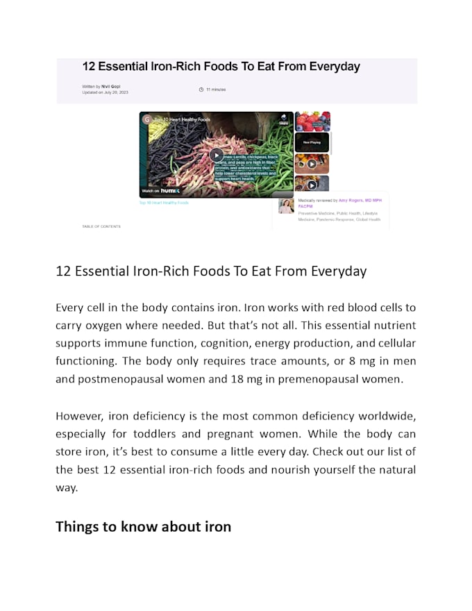 write SEO optimized blogs, web and landing page content