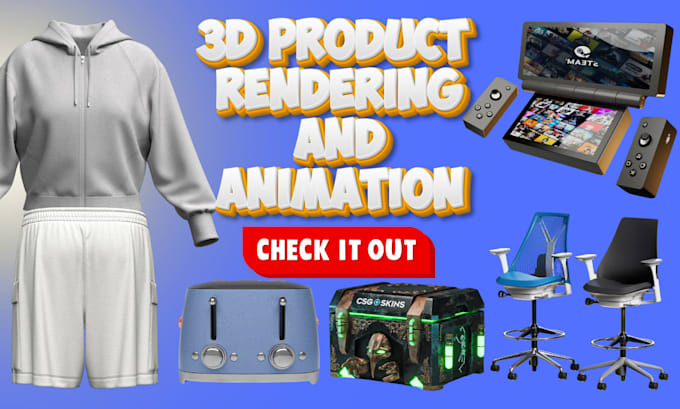 do high quality 3d amazon photorealistic product design, rendering and animation