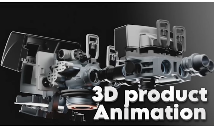 3d product animation industrial product design explosive view assembly animation