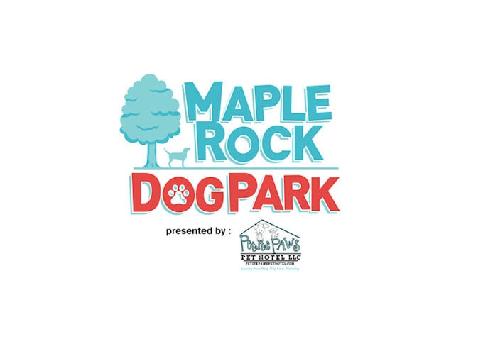 make awesome wonderful new dog park logo
