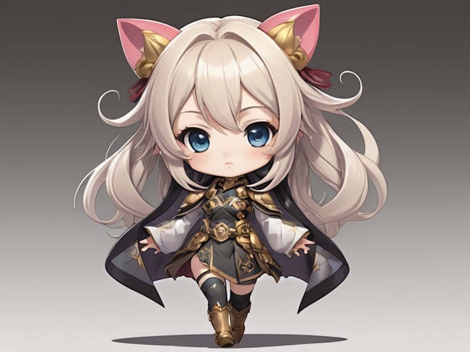 draw a cute chibi anime character