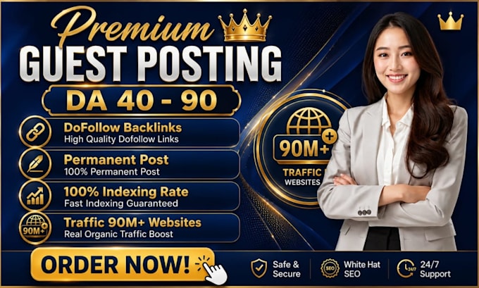 provide premium guest posting service with dofollow seo backlinks
