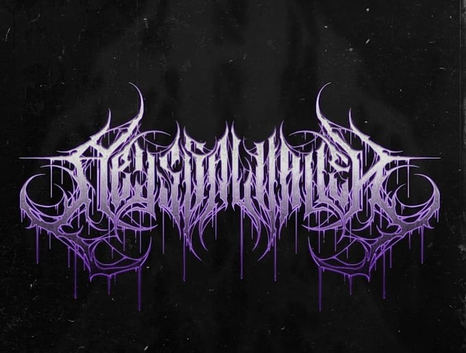 create a raw war metal logo