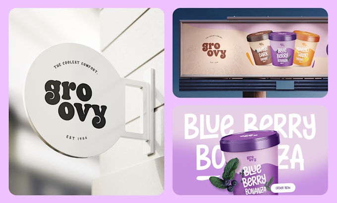 design a modern, timeless logo with 3 concepts