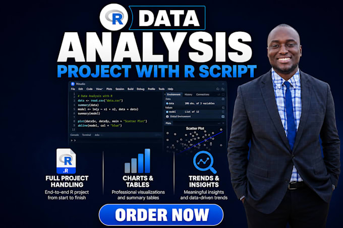 perform statistical data analysis in python rstudio and spss