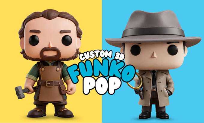 create cute 3d models character, funko pop, and action figures for printing