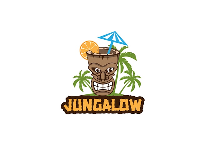 make awesome jungle vibes spirits and bar logo