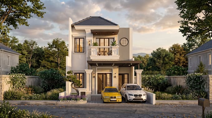 create photorealistic 3d rendering visualization