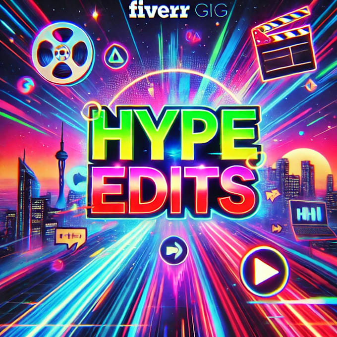 high energy hype edits for social media, events, and promos