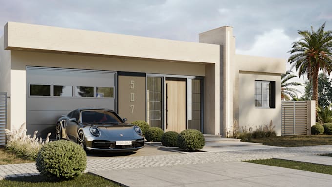 architecture exterior design and visualization