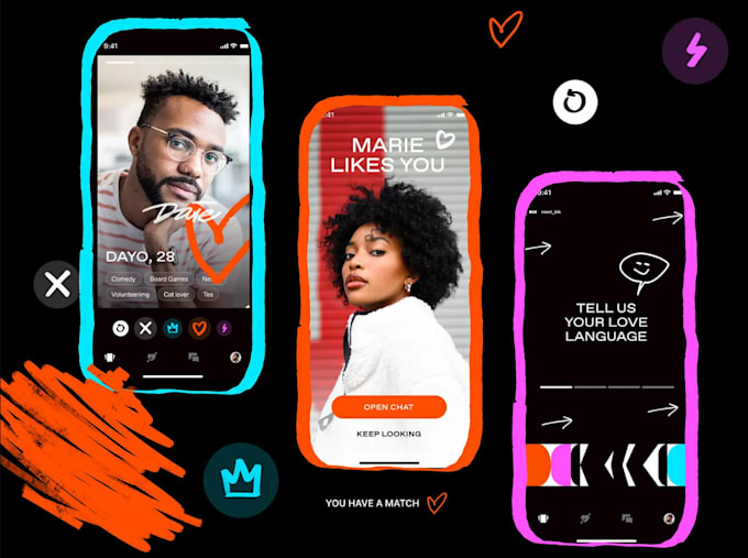 develop a social media app, social chat app and dating app