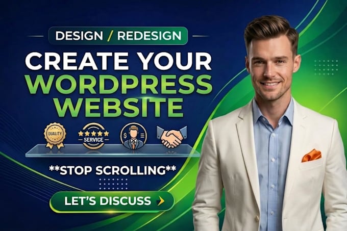 design or redesign wordpress website, as a full stack developer