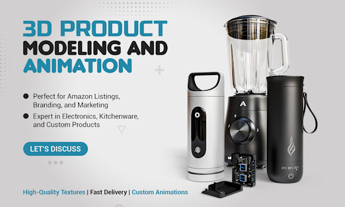3d product photo realistic render for ecommerce