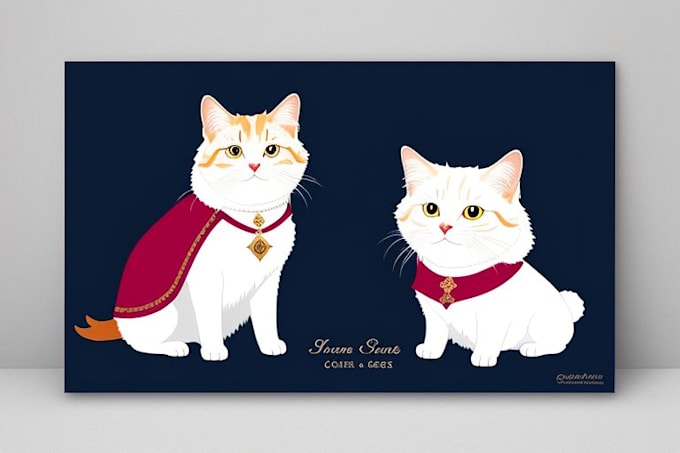 create a custom royal pet portraits high quality