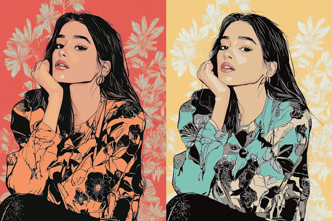 Draw vector line art illustration by Cabrinixon | Fiverr