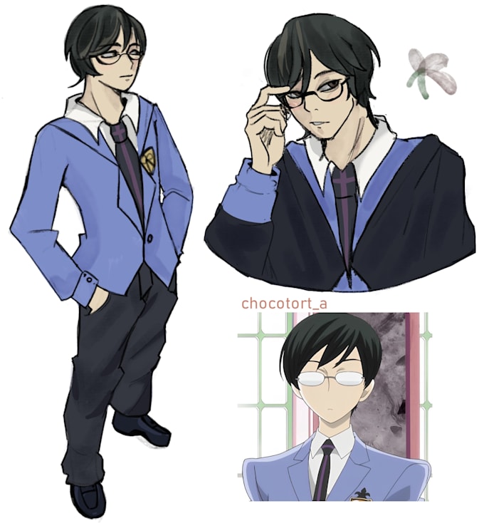 draw anime illustration, original character or fanart