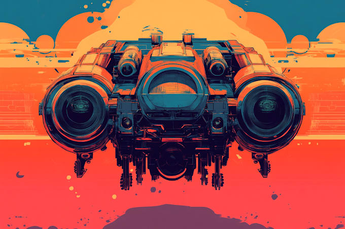 esign spaceship, sci fi illustration and sci fi art