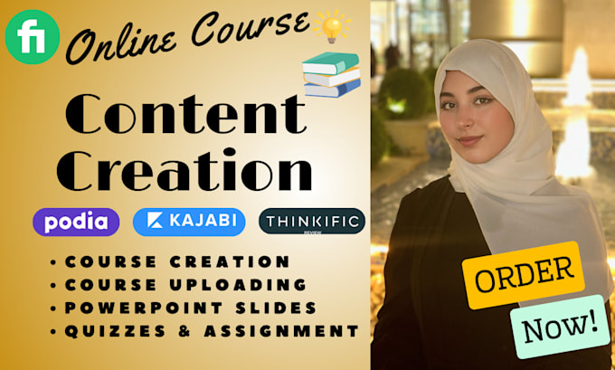 create online course content course creation course curriculum pptslide workbook