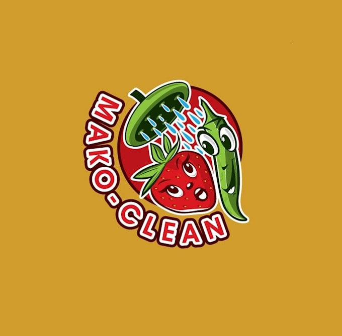 make beautiful trendy vegetable clean logo
