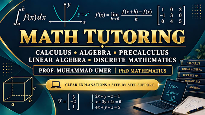 tutor you in precalculus, calculus, and college algebra