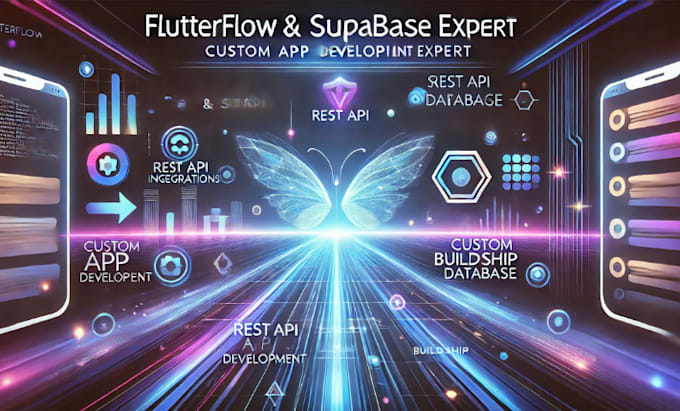 develop app flutterflow buildship rest apis supabase flutter flow app developer
