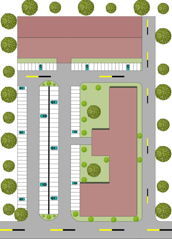 Maximize parking map in different angels by Architanu | Fiverr
