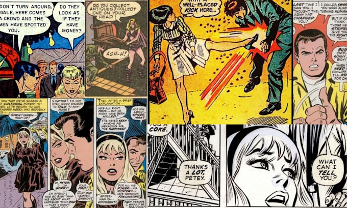 draw retro vintage comic retro comic illustration 70s pop art vintage comic book