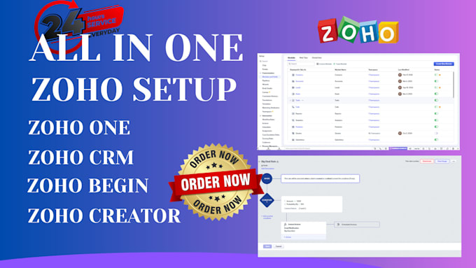 set up your zoho zoho CRM zoho bigin zoho campaigns zoho form zoho books sites