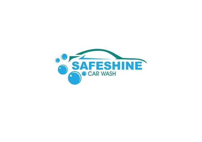 design hip powerful car wash logo