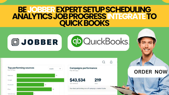 be jobber expert setup scheduling analytics job progress integrate to quickbooks