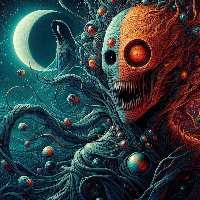 draw fantasy horror vampire character art
