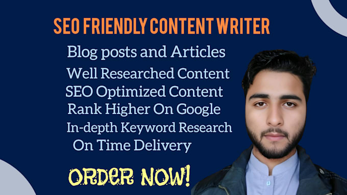 be your SEO optimized content writer