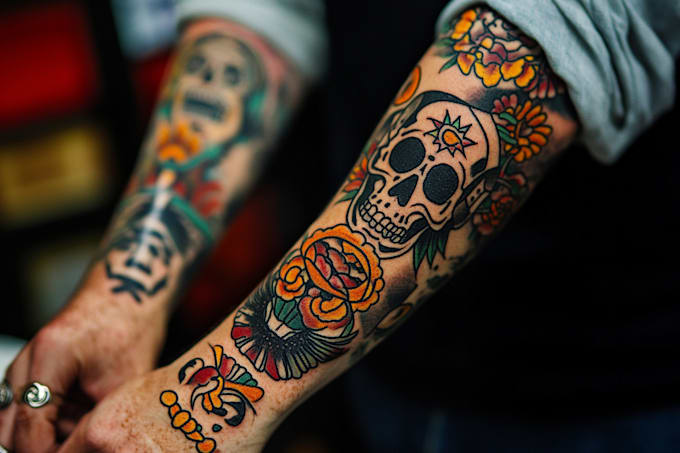 create amazing traditional or old school tattoo style design