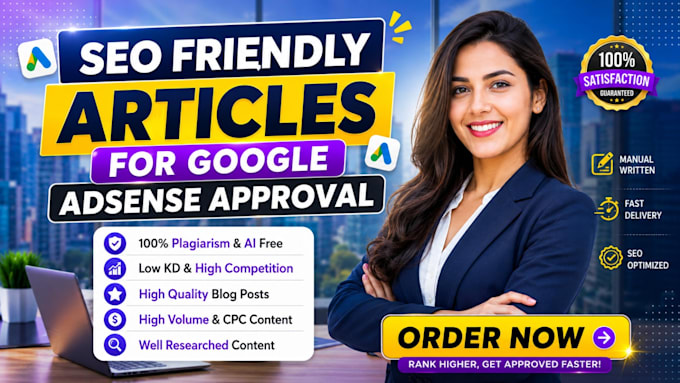 write 30 SEO articles and fix your adsense rejection for fast approval