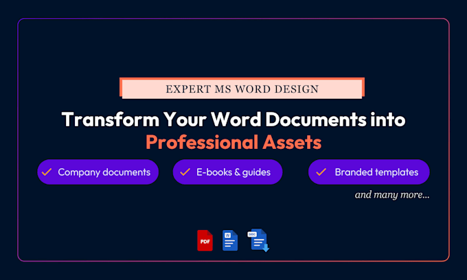 format, design and edit your microsoft word document quickly