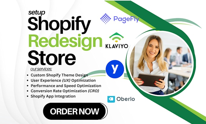 setup shopify setup shopify redesign pagefly klaviyo oberlo tiny sherpas store
