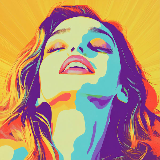 Superhero comic book pop art cartoon illustration by Khloeking_ | Fiverr