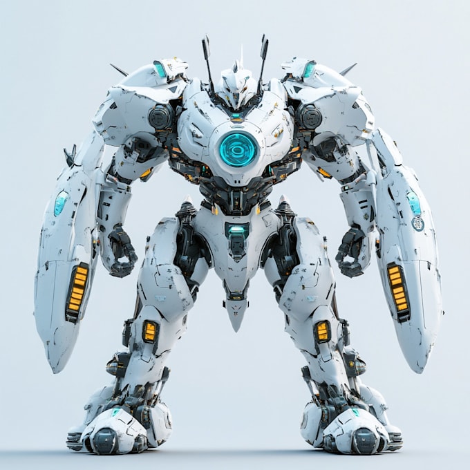 design 3d sci fi mech, robot and creature concept models