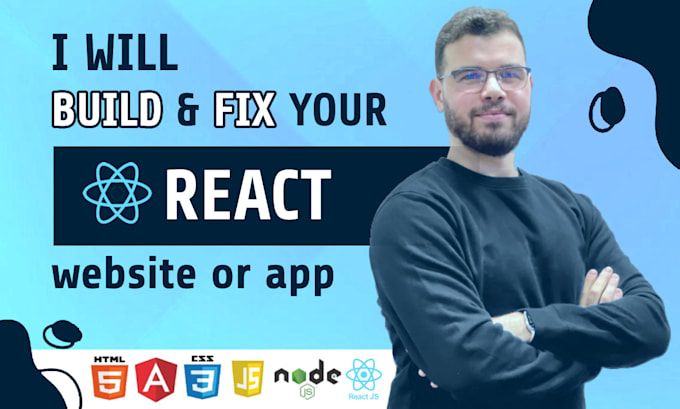 develop or fix your full stack react nodejs web app
