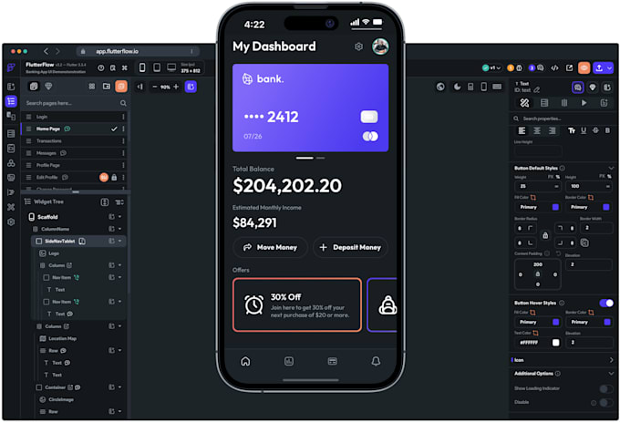 develop powerful modern flutterflow mobile apps