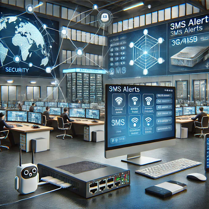 develop a GSM and tuya cloud based security monitoring system