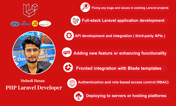 Fix any php and laravel bugs for you by Mehedihasanwp | Fiverr