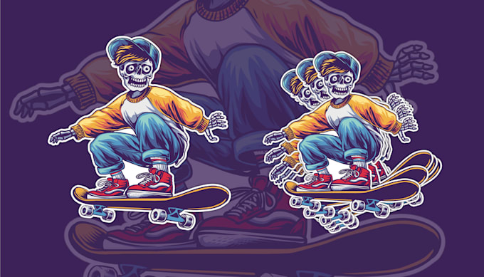 create awesome sticker, patch, logo, and tshirt designs
