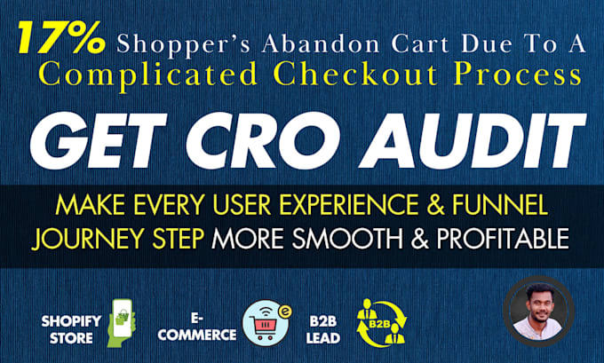 increase shopify ecommerce b2b website conversion rate by cro audit optimization