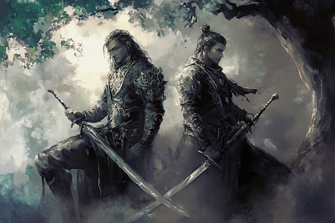 draw your fantasy character, rpg character or portrait