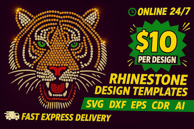 Create custom rhinestone transfer designs in 2hrs by Logocreator17 | Fiverr