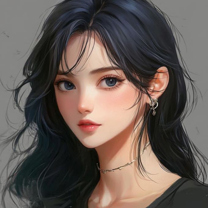 create anime character and portrait